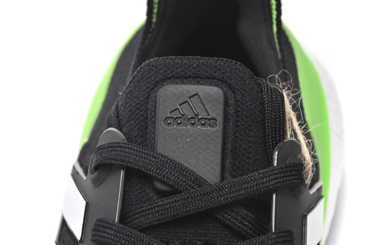 Adidas Ultra Boost 22 Black Solar Green